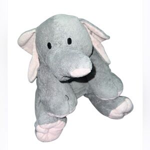 Rare Ty Pluffies Winks Elephant  19” Large Tylux Plush 2004 Gray Pink+READ